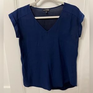 Blue Express Top | V Neck